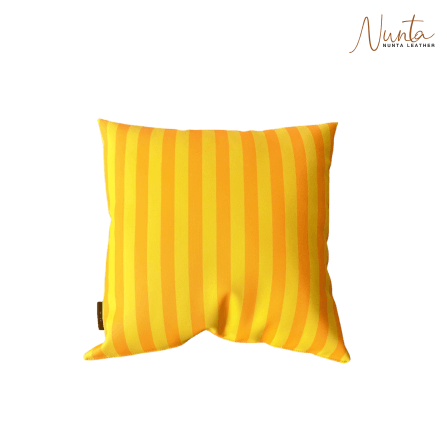 หมอนพิง Nunta Leather รุ่น Sunkissed Size: 20x20 นิ้ว สีเหลืองเข้ม-เหลืองอ่อน_0